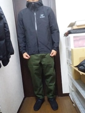 「ARC'TERYX（アークテリクス）のアイテム（ブルゾン）」を使った、Yさん（メンズ・176cm）の秋コーディネート