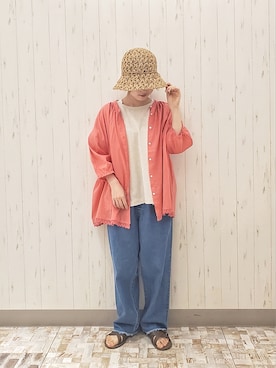 「インド綿」｜rio✿さん（レディース・153cm）の夏コーディネート