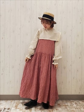 「ゆべしコラボ」｜「アイテム（その他シューズ）」を使った、rio✿さん（レディース・153cm）の春コーディネート