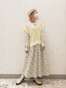 「春服デビュー宣言」｜「アイテム（その他シューズ）」を使った、rio✿さん（レディース・153cm）の春コーディネート