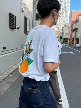 「FTC（エフティーシー）のアイテム（トップス）」を使った、iiqoo0313さん（メンズ・186cm）の夏コーディネート