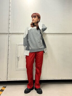 「kbf_ootd」｜「アイテム（スウェット）」を使った、honoka187さん（レディース・158cm）の秋コーディネート