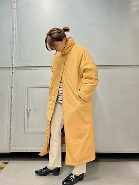 「kbf_ootd」｜「アイテム（ダウンジャケット/コート）」を使った、honoka187さん（レディース・158cm）の秋コーディネート