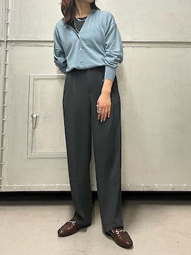 「kbf_ootd」｜「アイテム（ローファー）」を使った、honoka187さん（レディース・158cm）の春コーディネート