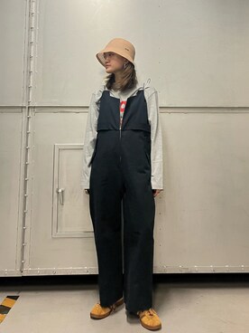 「kbf_ootd」｜「アイテム（オールインワン・サロペット）」を使った、honoka187さん（レディース・158cm）の夏コーディネート