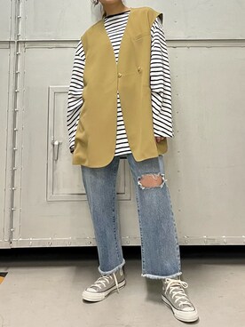 AOさん（レディース・158cm）の冬コーディネート