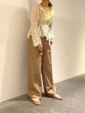 「KBF+（ケービーエフプラス）のアイテム（シューズ）」を使った、AOさん（レディース・158cm）の夏コーディネート