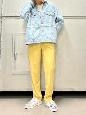 「kbf_ootd」｜「アイテム（デニムジャケット）」を使った、honoka187さん（レディース・158cm）の春コーディネート