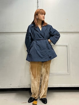 「kbf_ootd」｜「アイテム（ローファー）」を使った、honoka187さん（レディース・158cm）の秋コーディネート