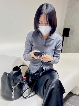 「ENOF（イナフ）のアイテム（スカート）」を使った、まさん（レディース・160cm）の秋コーディネート