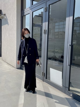 「ENOF（イナフ）のアイテム（スカート）」を使った、まさん（レディース・160cm）の秋コーディネート