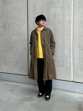 「epnok（エプノック）のアイテム（ニット/セーター）」を使った、daiさん（メンズ・173cm）の春コーディネート