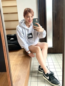 「CAMP7」｜「アイテム（アナログ腕時計）」を使った、ひーさん🗿💬さん（レディース・165cm）の秋コーディネート