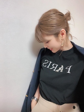 「いまどきジャケット写真」｜「アイテム（その他トップス）」を使った、ひーさん🗿💬さん（レディース・164cm）の春コーディネート