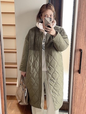 「libelle more（リベル モア）のアイテム（その他アウター）」を使った、ひーさん🗿💬さん（レディース・164cm）の秋コーディネート