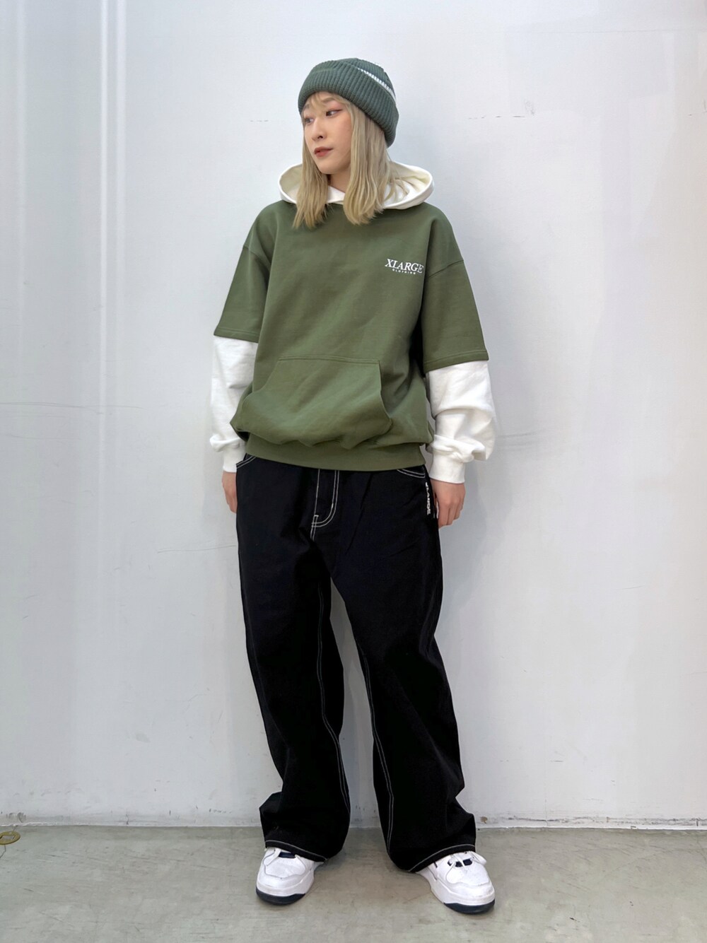 XLARGE（エクストララージ）の「LAYERED HOODED SWEAT（パーカー
