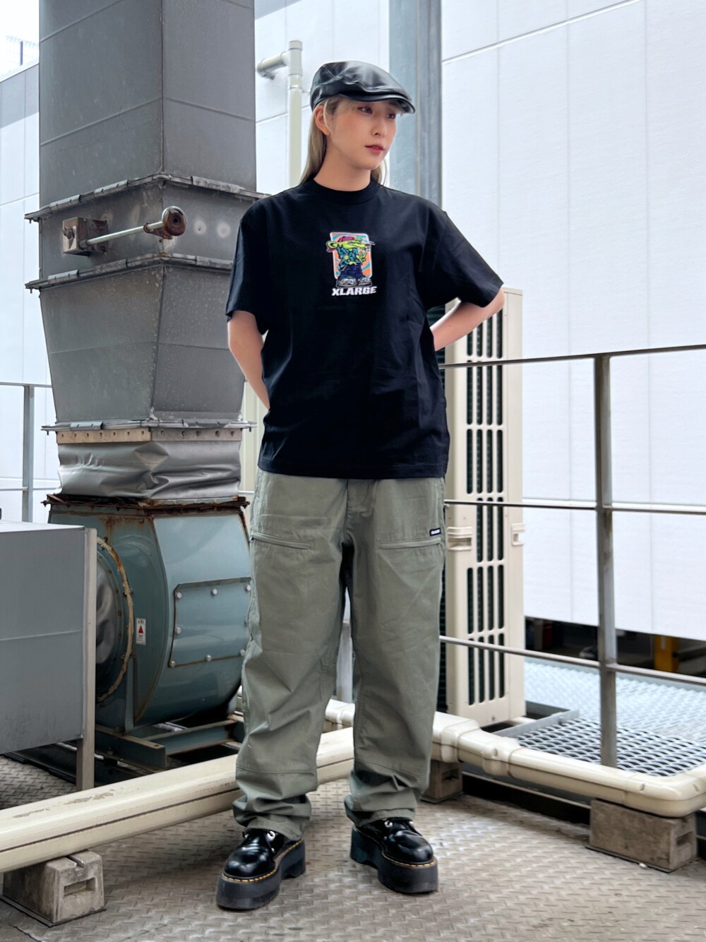 XLARGE エクスラージ ハンチング ベレー 帽 XLARGEのハンチング/ベレー帽を使ったレディース人気