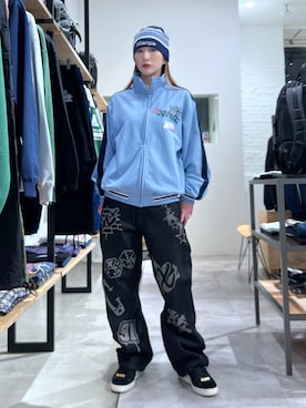 「XLARGE（エクストララージ）のアイテム（ジャケット/アウター）」を使った、Hinakoさん（レディース・165cm）の春コーディネート
