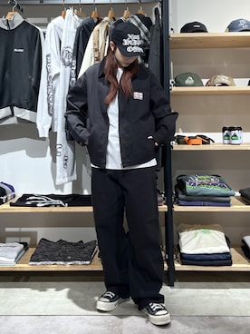 「outfit」｜「アイテム（その他アウター）」を使った、Hinakoさん（レディース・165cm）の冬コーディネート