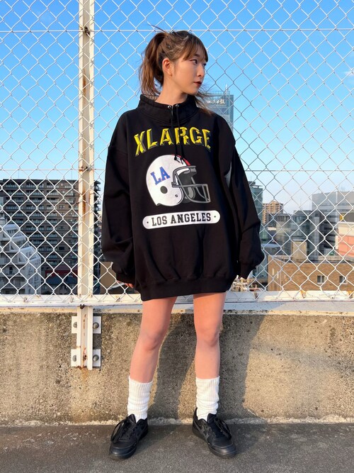 Xlarge X Girl 新潟難波日向子さんのソックス 靴下を使ったコーディネート Zozotown