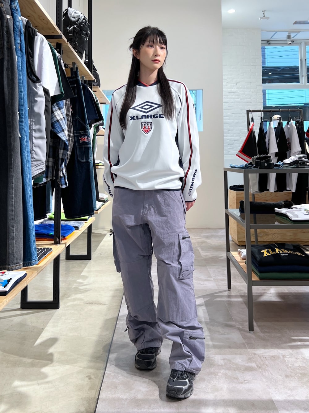 XLARGE×UMBRO PRACTICE L/S SHIRT Msize UMBRO（アンブロ）の「XLARGE×UMBRO PRACTICE L/S SHIRT（T