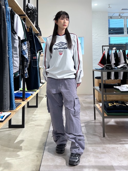 Umbro XLARGE コラボ PRACTICE L/S SHIRT umbro tシャツ XLARGE×UMBRO L/S SOCCER JERSEY メンズ