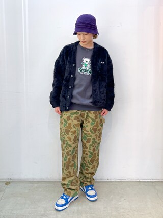 XLARGE（エクストララージ）の「EMBROIDERED SHAGGY CARDIGAN