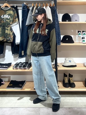 「アイテム（モカシン/デッキシューズ）」を使った、Hinakoさん（レディース・165cm）の夏コーディネート