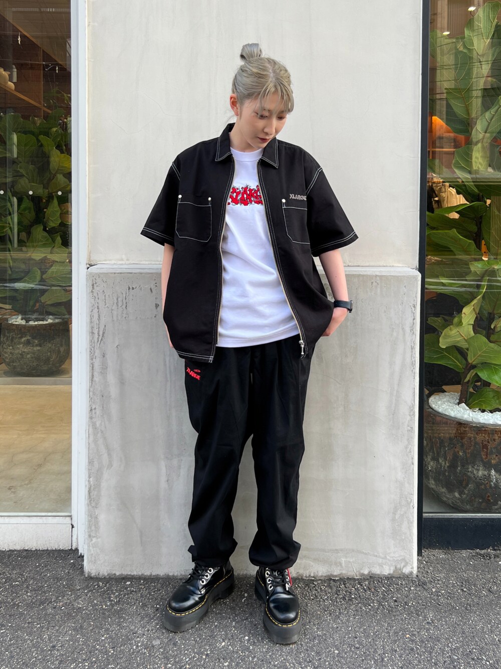 【Hiroさん専用】BRIEFING ブラックシャツ XXL Hinako( XLARGE/X-girl新潟（XLARGE）)｜XLARGEのシャツ
