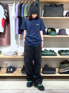 「PUMA（プーマ）のアイテム」を使った、Hinakoさん（レディース・165cm）の夏コーディネート