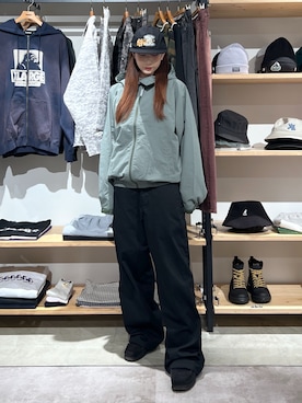 「秋服」｜「アイテム（帽子）」を使った、Hinakoさん（レディース・165cm）の秋コーディネート