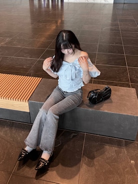 「Heather（ヘザー）のアイテム」を使った、HARUKIさん（レディース・157cm）の夏コーディネート