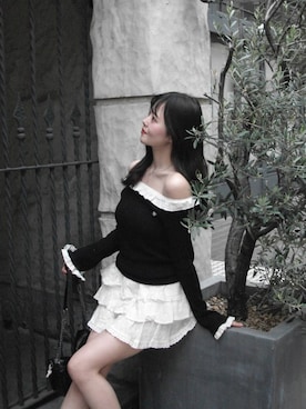 「Heather（ヘザー）のアイテム」を使った、HARUKIさん（レディース・157cm）の春コーディネート