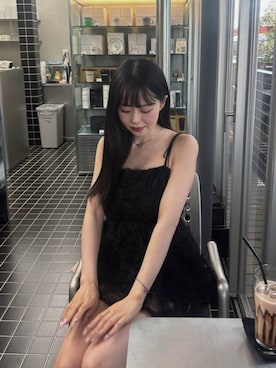 「Heather（ヘザー）のアイテム（バッグ）」を使った、HARUKIさん（レディース・157cm）の夏コーディネート
