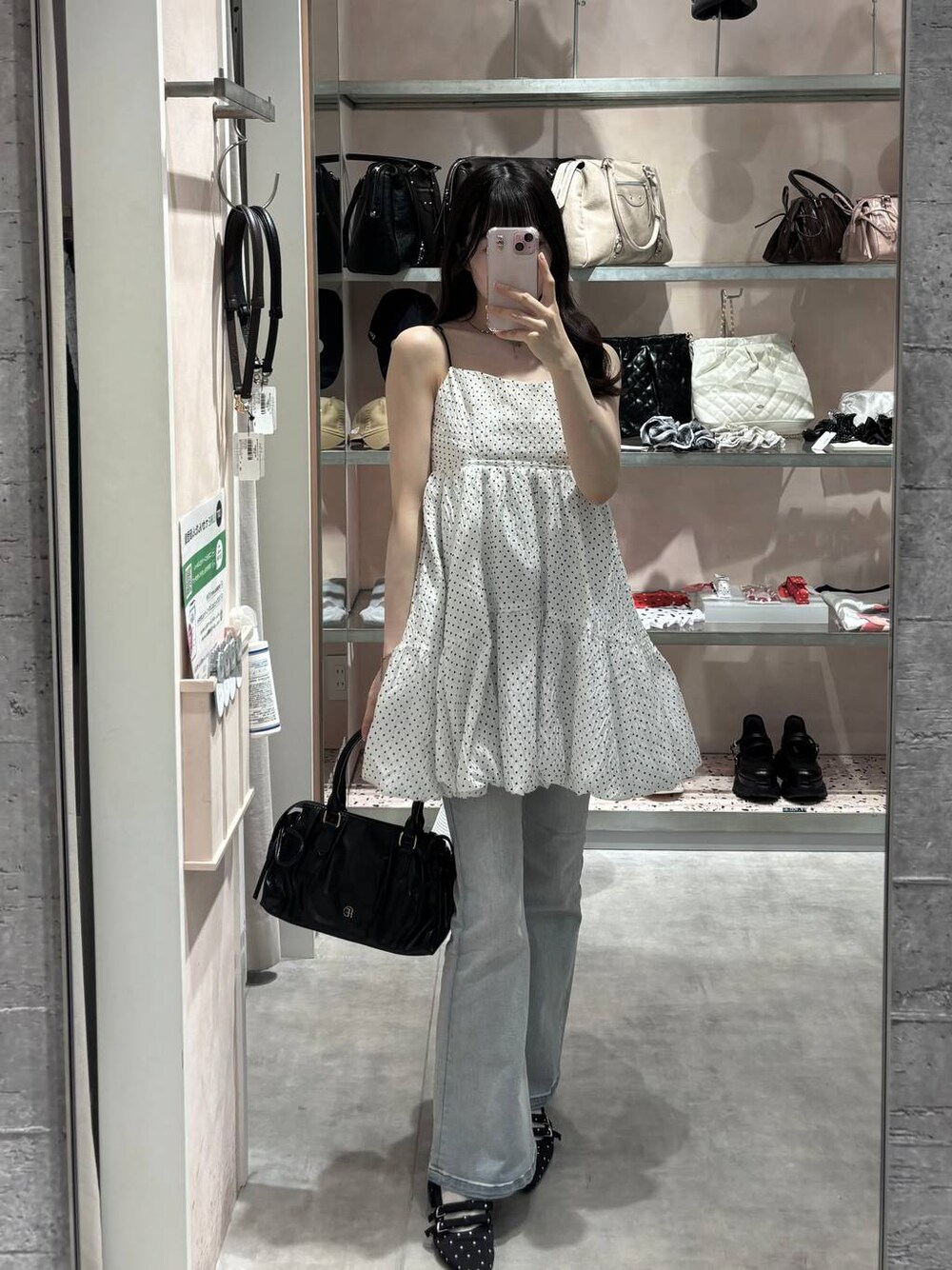 ジャガードバルーンリボンミニワンピース 666275を使った人気