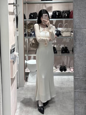 「Heather（ヘザー）のアイテム」を使った、HARUKIさん（レディース・157cm）の夏コーディネート