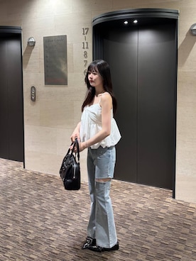 「Heather（ヘザー）のアイテム」を使った、HARUKIさん（レディース・157cm）の夏コーディネート