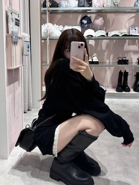 「Heather（ヘザー）のアイテム（バッグ）」を使った、HARUKIさん（レディース・157cm）の秋コーディネート