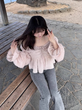 「Heather（ヘザー）のアイテム」を使った、HARUKIさん（レディース・157cm）の冬コーディネート