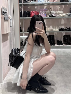 「Heather（ヘザー）のアイテム（パンツ）」を使った、HARUKIさん（レディース・157cm）の夏コーディネート