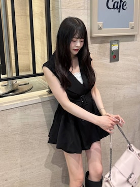 「Heather（ヘザー）のアイテム（パンツ）」を使った、HARUKIさん（レディース・157cm）の夏コーディネート