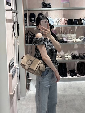 「Heather（ヘザー）のアイテム（パンツ）」を使った、HARUKIさん（レディース・157cm）の夏コーディネート