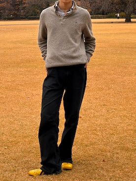 「BURBERRY（バーバリー）のアイテム」を使った、shuさん（メンズ・173cm）の冬コーディネート