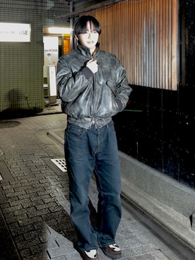 「EPNK（イーピーエヌケー）のアイテム」を使った、shuさん（メンズ・173cm）の冬コーディネート