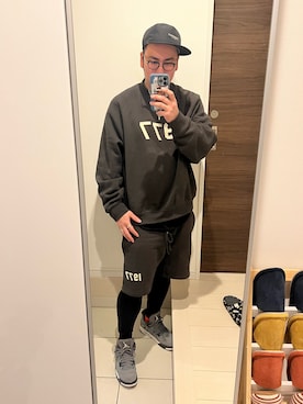 「FOG ESSENTIALS（エフオージーエッセンシャルズ）のアイテム（帽子）」を使った、marumaru736さん（メンズ・173cm）の春コーディネート