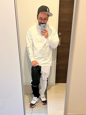 「FOG ESSENTIALS（エフオージーエッセンシャルズ）のアイテム（帽子）」を使った、marumaru736さん（メンズ・173cm）の秋コーディネート