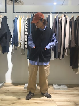 「アイテム（その他アウター）」を使った、れおさん（レディース・158cm）の秋コーディネート