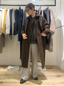 「アイテム（その他アウター）」を使った、れおさん（レディース・158cm・40代）の秋コーディネート