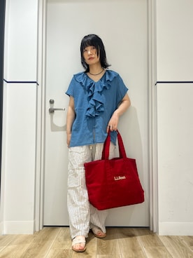 「URBAN RESEARCH Sonny Label（アーバンリサーチサニーレーベル）のアイテム（パンツ）」を使った、れお.* 𖥧⚘さん（レディース・158cm）の夏コーディネート