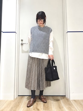 「URBAN RESEARCH DOORS(アーバンリサーチドアーズ)のアイテム(スカート)」を使った、れお.* 𖥧⚘さん(レディース・158cm)の秋コーディネート